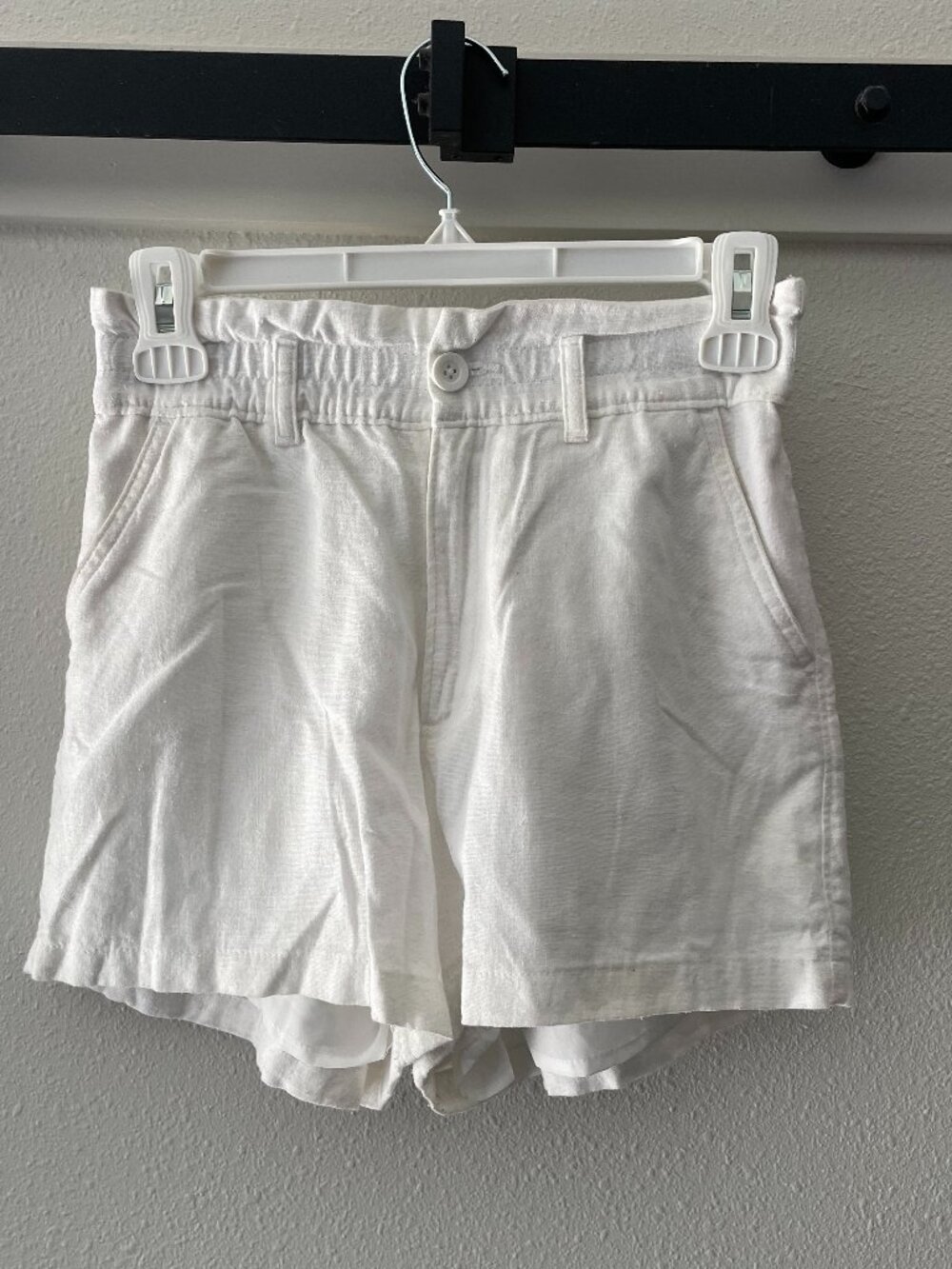 Hollister Linen Blend High Waist Shorts